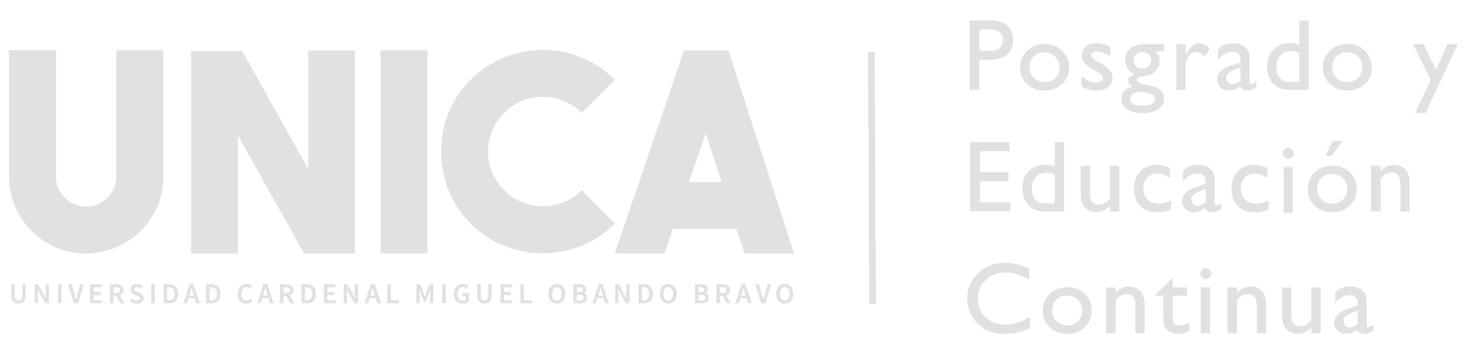 Logo Oficial Posgrado UNICA - Universidad Cardenal Miguel Obando Bravo